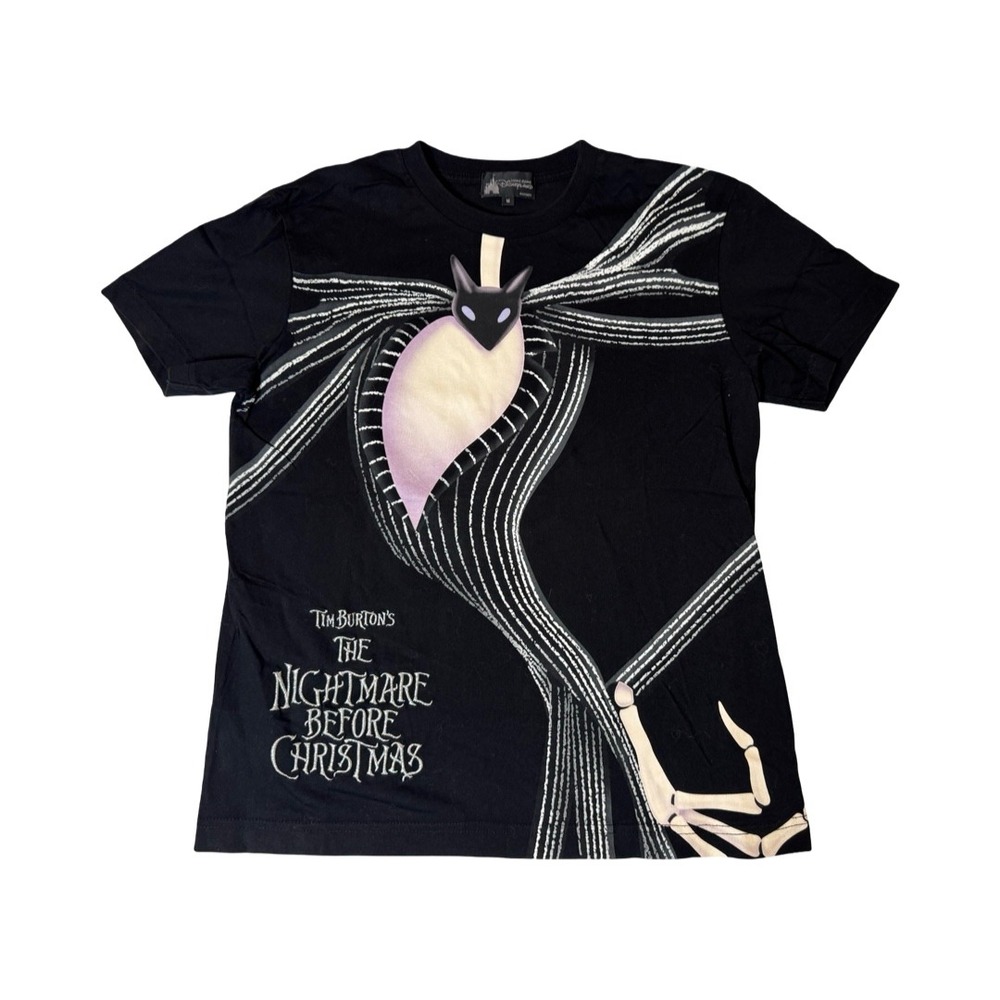 Disney Nightmare Before Christmas Jack Skellington Graphic T-Shirt Black Medium